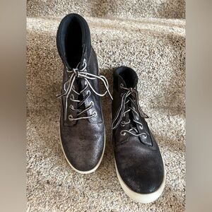 Timberland Black Lace Up Women's Boots